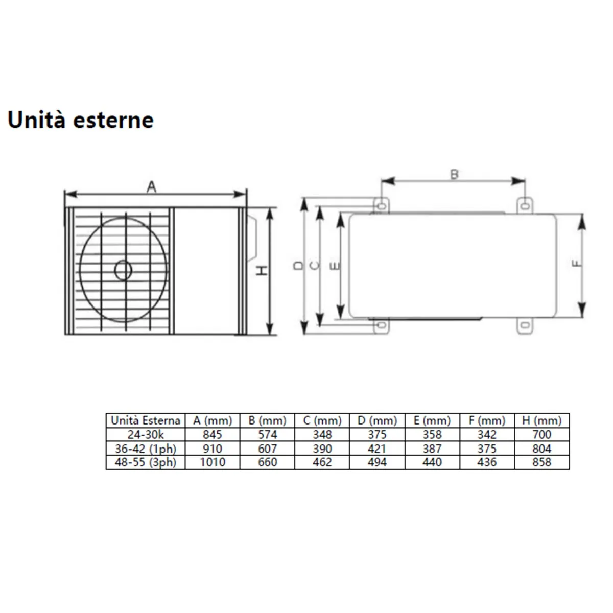 Condizionatore TCL Cassetta 4 vie Serie S Standard 60000 BTU R32 Inverter WiFi A++/A+ 6