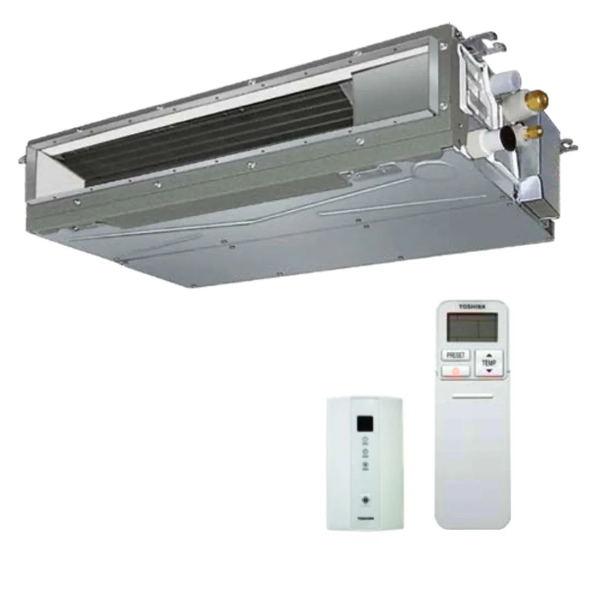 Condizionatore Toshiba Canalizzabile U2 trial split 7000+9000+22000 BTU inverter A+++  unità esterna 7 kW 3