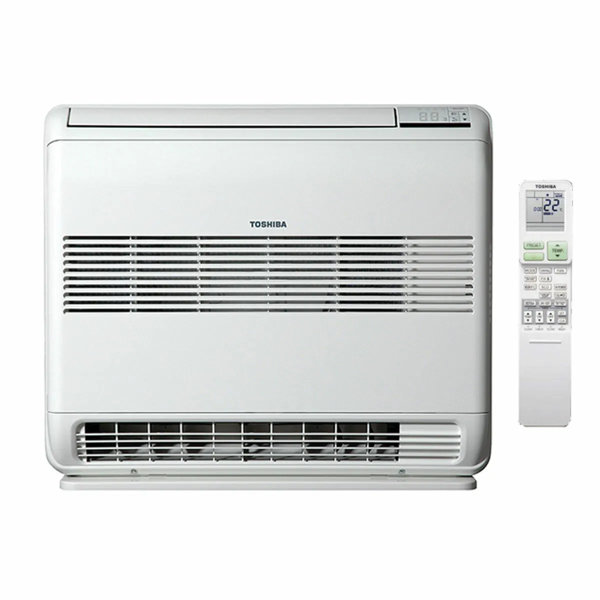 Condizionatore Toshiba Console J2 dual split 9000+12000 BTU inverter A++ unità esterna 4,0 kW 3