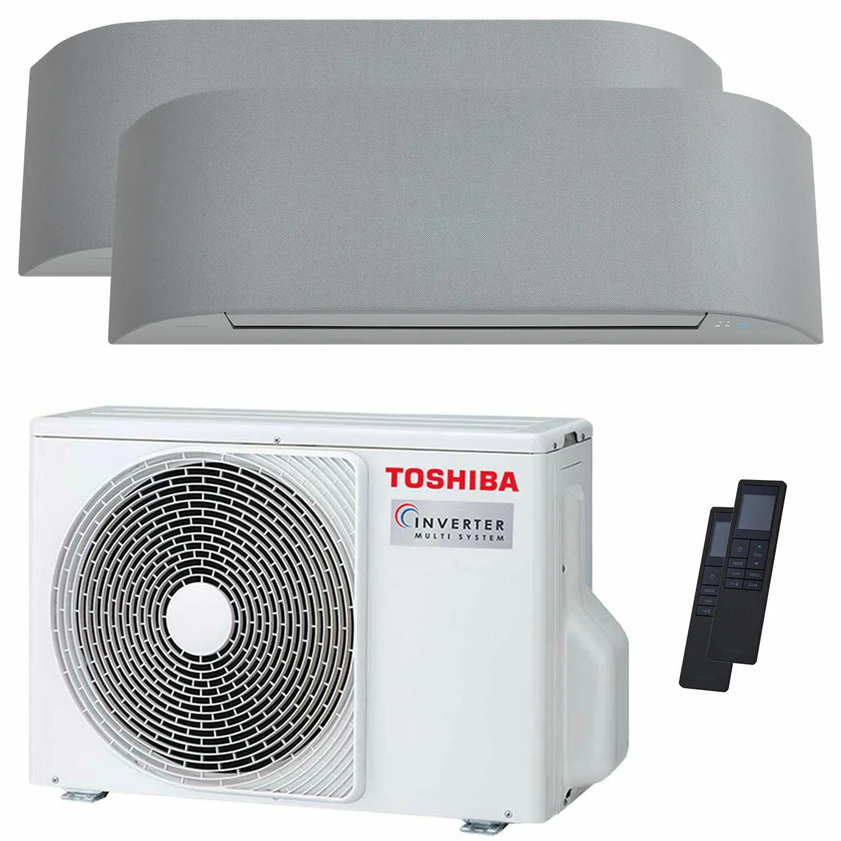Condizionatore Toshiba Haori dual split 9000+9000 BTU inverter A++ wifi unità esterna 5,2 kW