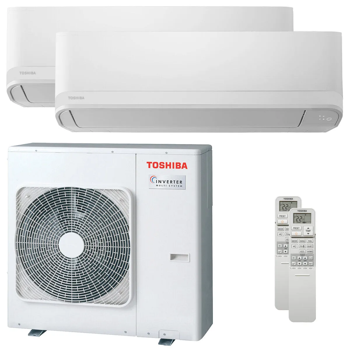 Condizionatore Toshiba Seiya Classic 2025 dual split 9000+24000 BTU inverter A+++ unità esterna 8 kW