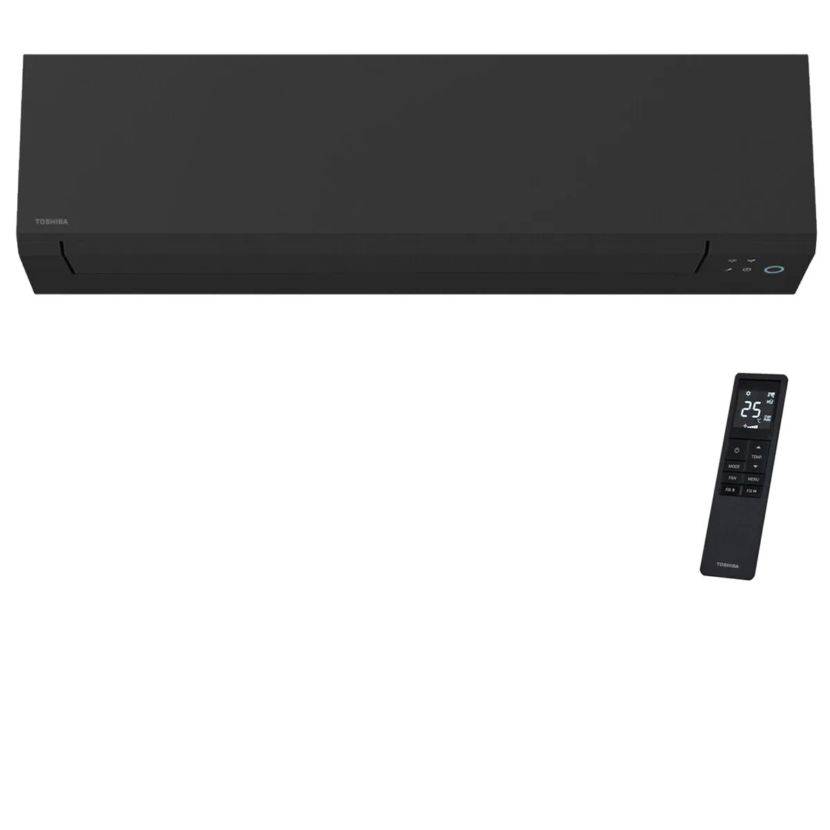 Condizionatore Toshiba SHORAI Edge Black trial split 5000+7000+18000 BTU inverter A+++ wifi unità esterna 7 kW 4