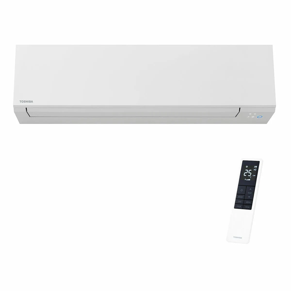 Condizionatore Toshiba SHORAI Edge White quadri split 5000+5000+7000+16000 BTU A++ wifi unità esterna 8 kW 5