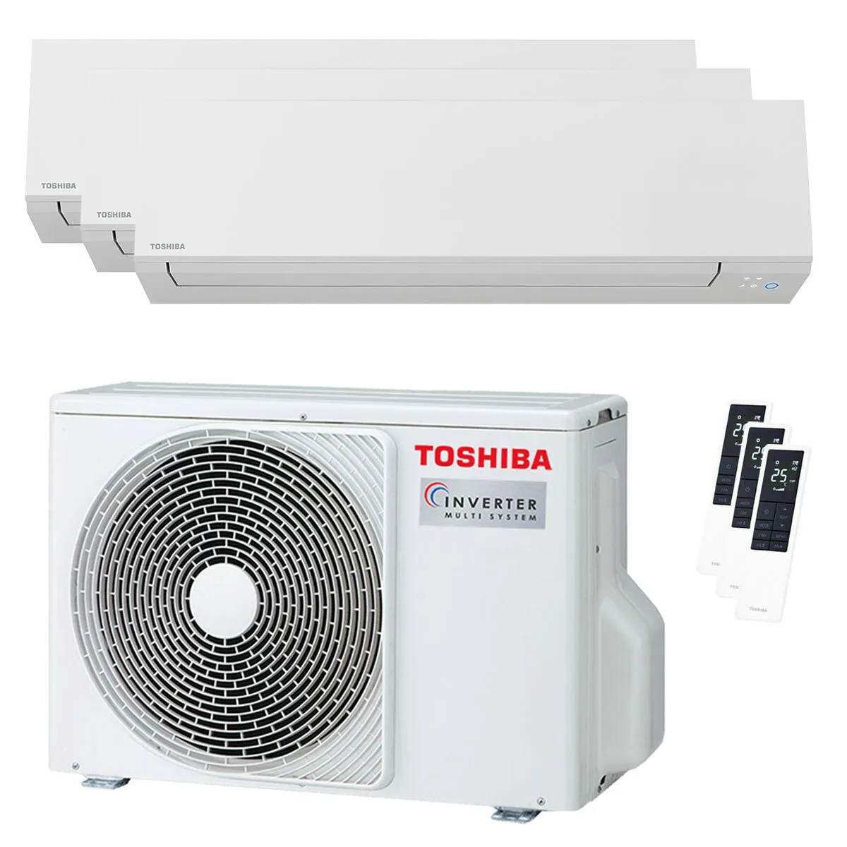 Condizionatore Toshiba SHORAI Edge White trial split 9000+9000+9000 BTU inverter A+++ wifi unità esterna 5.2 kW