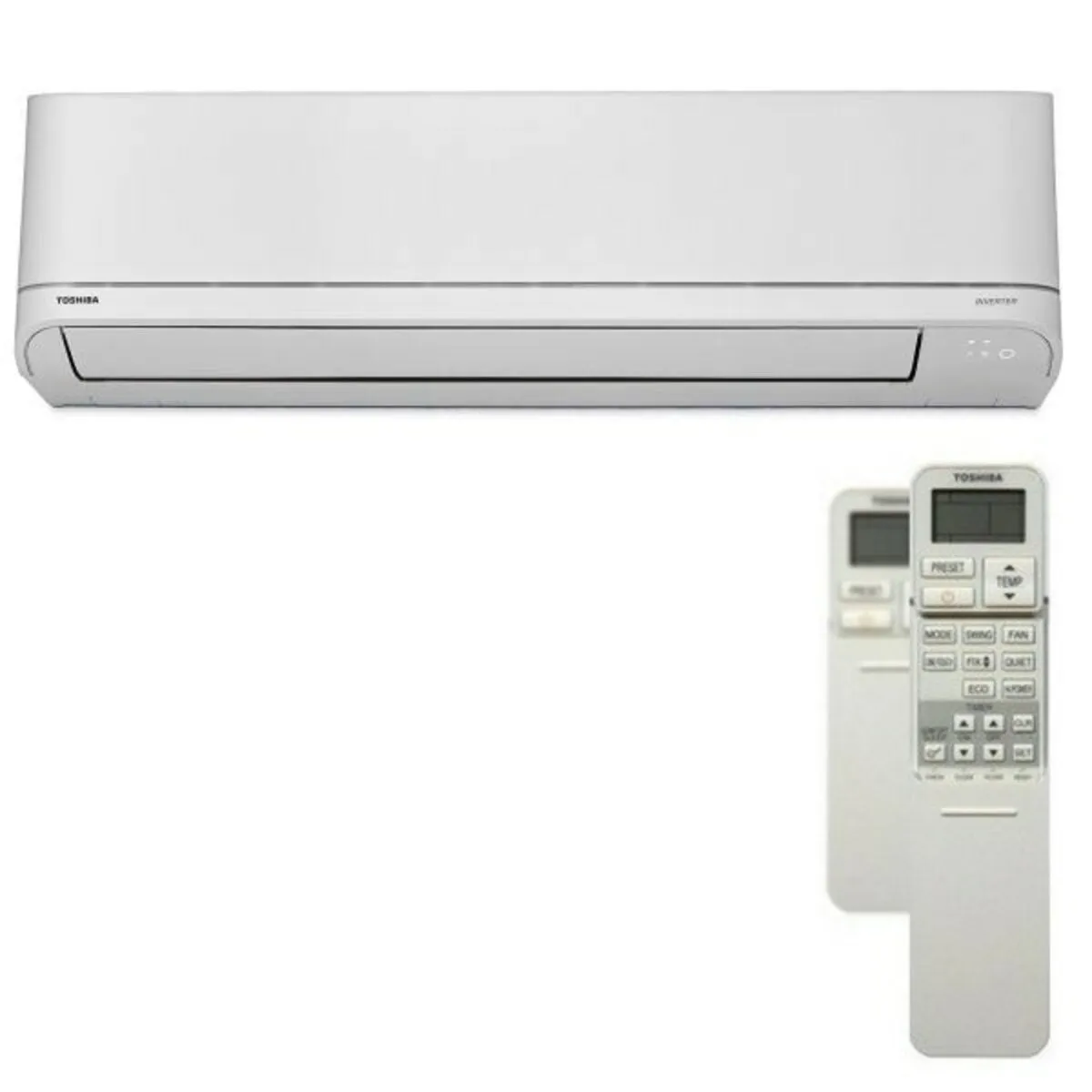 Condizionatore Toshiba Shorai R32 dual split 5000+12000 BTU inverter A++ unità esterna 4,0 kW 2