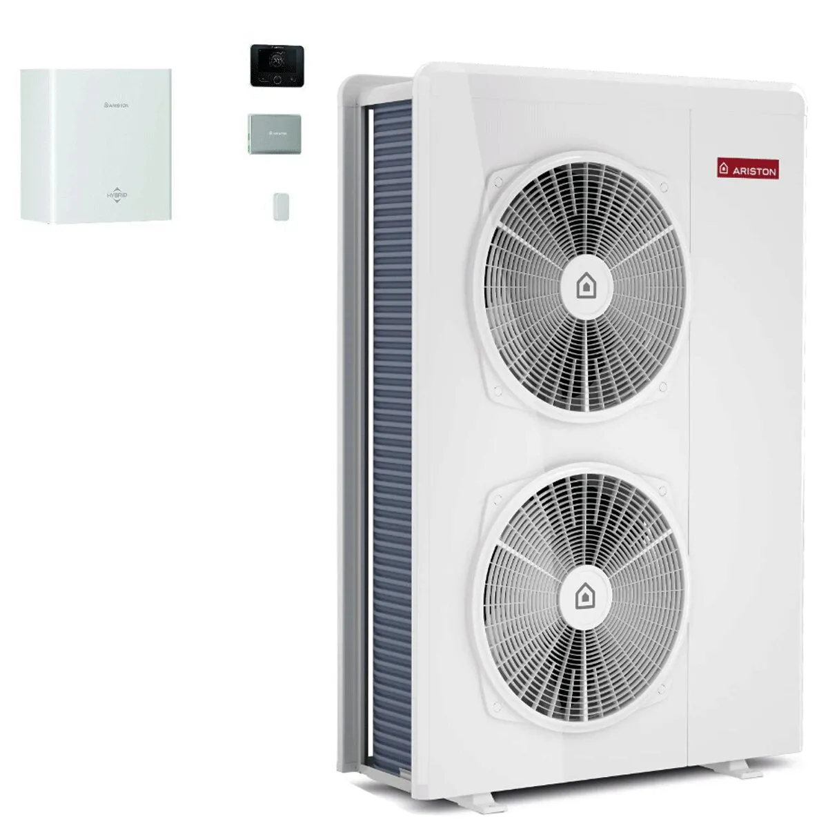 Pompa di calore aria-acqua Ariston Nimbus M Hybrid Universal Net R32 12 kW Inverter Trifase A++ WiFi