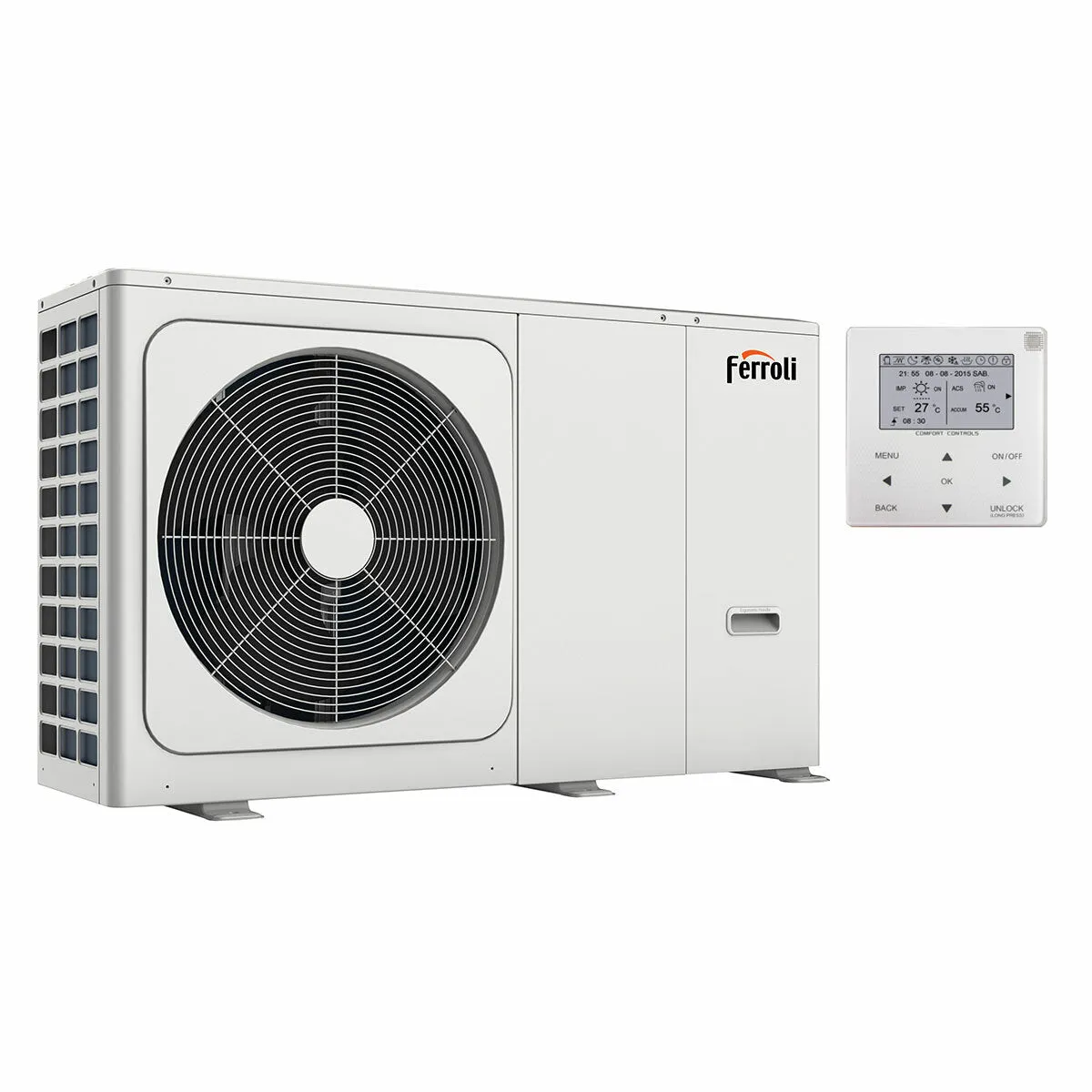 Pompa di calore aria acqua Ferroli Omnia M 3.2 10 kW Monoblocco Monofase Inverter R32 A++